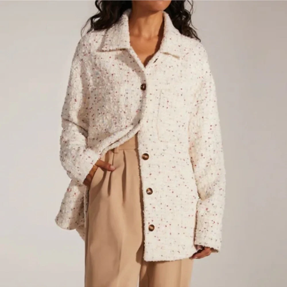 Favorite Daughter The Talullah Cinque Tweed Jacket Blazer Minimalist REVOLVE XL - Picture 1 of 14